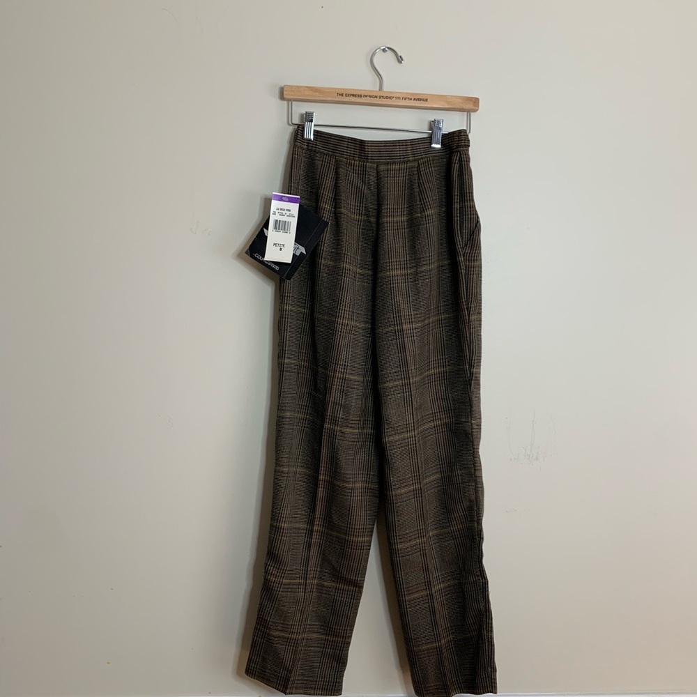 | new | plaid high waist pants | size 8 - Picture 6 of 6
